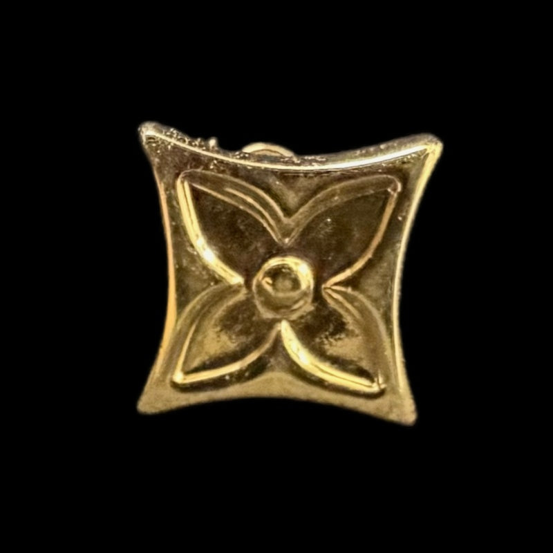 LOUIS VUITTON Gold-Tone Alloy Stud Earrings
