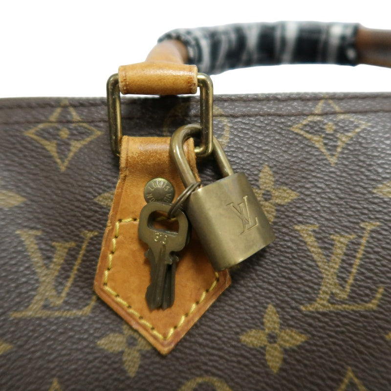 LOUIS VUITTON Monogram Speedy 25 Boston Handbag Brown Classic Canvas Tan Patina Calfskin Trim Original Padlock and Key Included Timeless Iconic Vintage Casual Everyday Bag