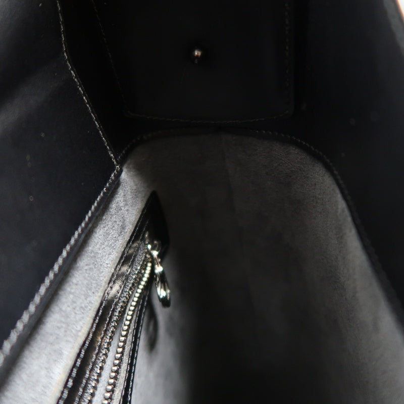 LOUISVUITTON Vintage Epi Noir Black Leather Verso Hobo Bucket Shoulder Bag, Matching Full Leather Slim Strap, Comes With Original Dust Bag