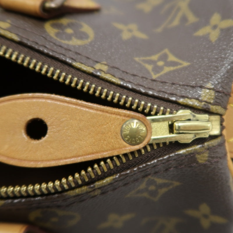 LOUIS VUITTON Vintage Monogram Speedy 30 Handbag Canvas Cowhide Brown Gold Hardware