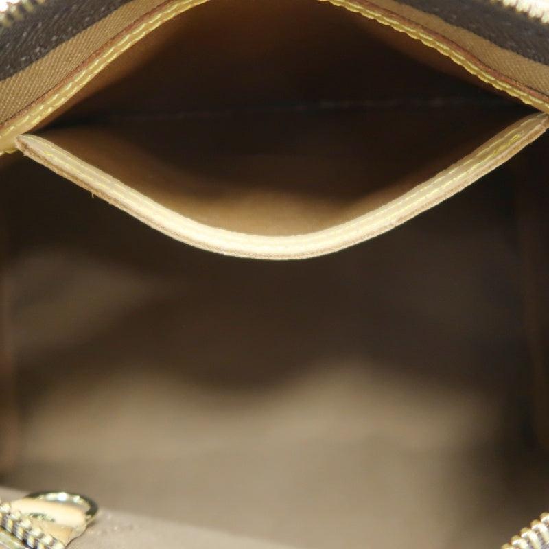 LOUIS VUITTON Vintage Monogram Speedy 30 Handbag Canvas Cowhide Brown Gold Hardware