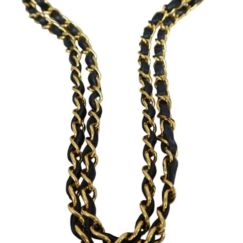 CHANEL Jumbo Size Vintage Matelasse Classic Flap Chain Shoulder Bag Lambskin Black Gold Hardware