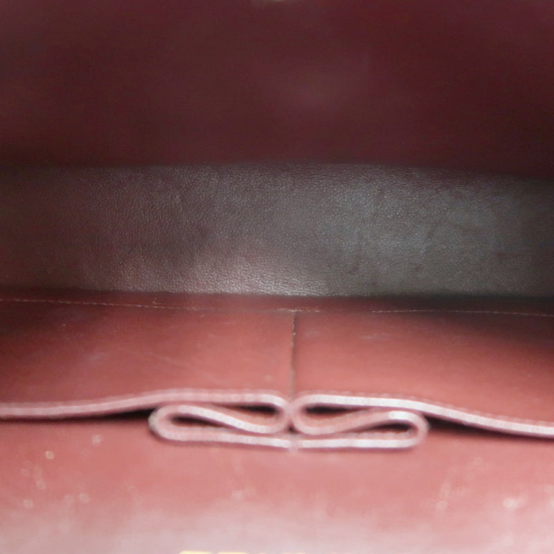 CHANEL Jumbo Size Vintage Matelasse Classic Flap Chain Shoulder Bag Lambskin Black Gold Hardware