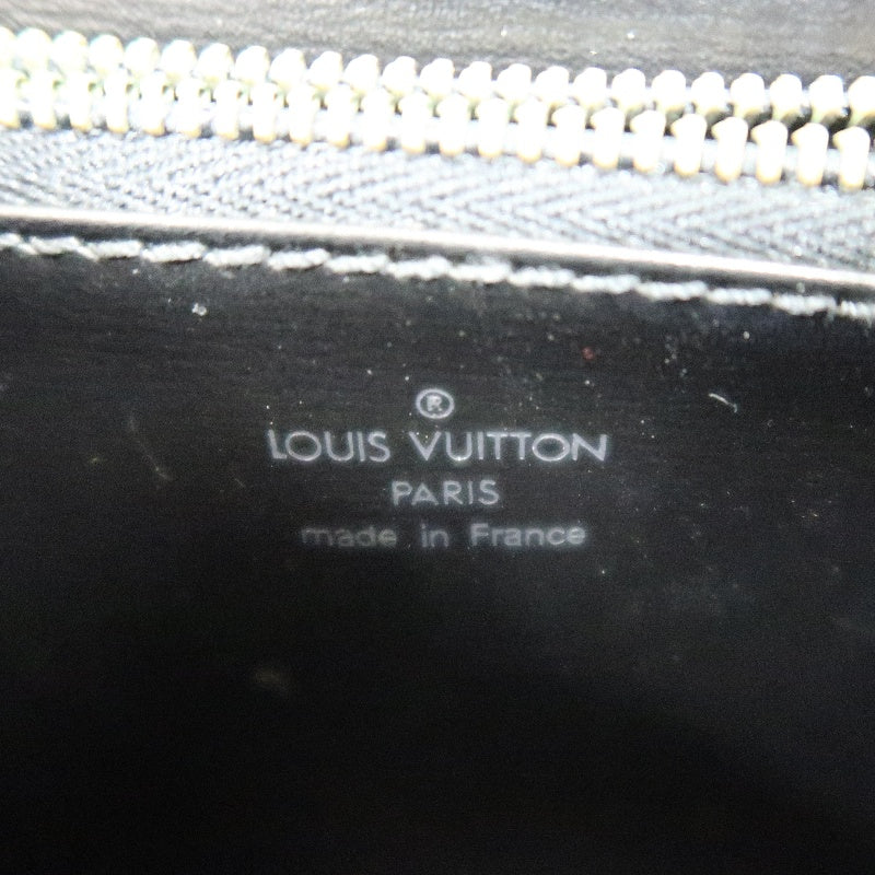 LOUIS VUITTON Marzelle Epi Leather Handbag Black Calfskin Gold Hardware Luxury Classic Elegant Work Bag