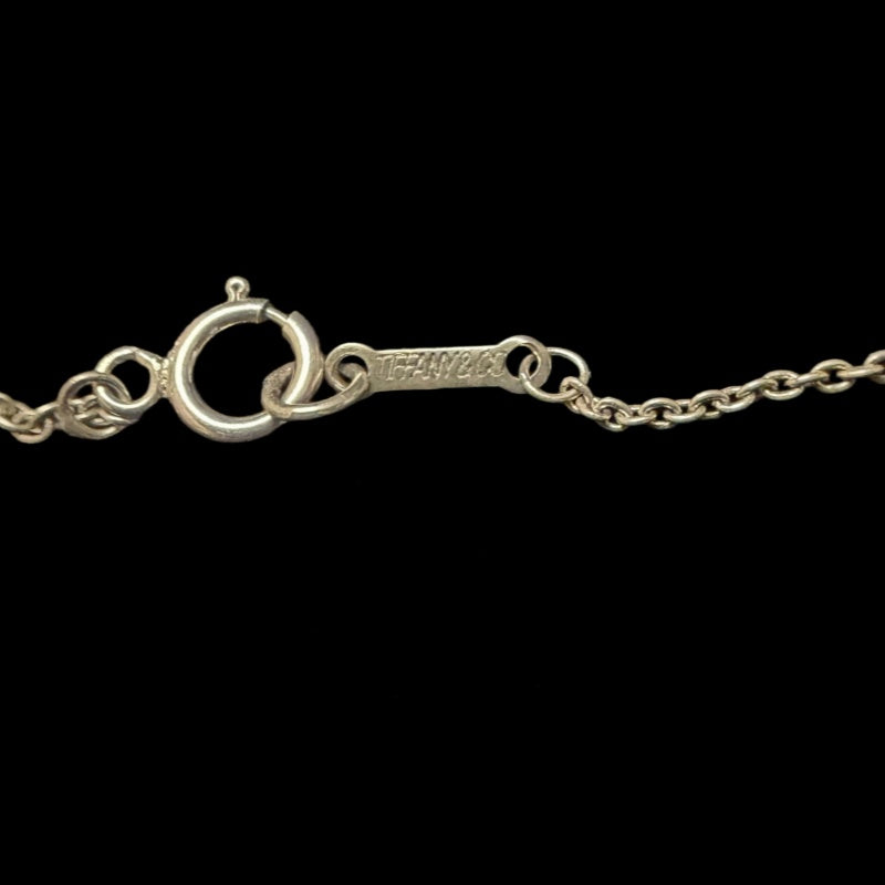 TIFFANY &amp; Co. Fan Shell Motif 925 Sterling Silver Necklace Silver Tone