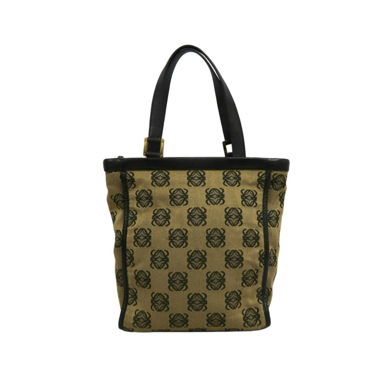 LOEWE Tote Bag Canvas Brown With Dust Bag
