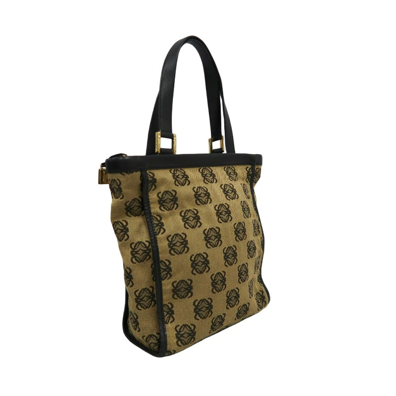 LOEWE Tote Bag Canvas Brown With Dust Bag