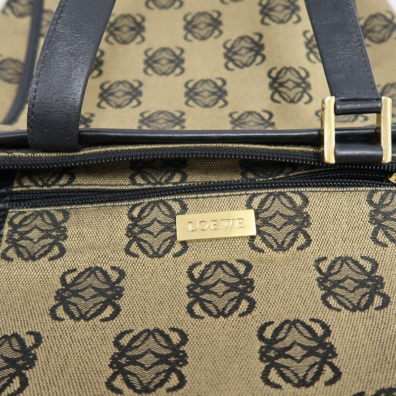 LOEWE Tote Bag Canvas Brown With Dust Bag