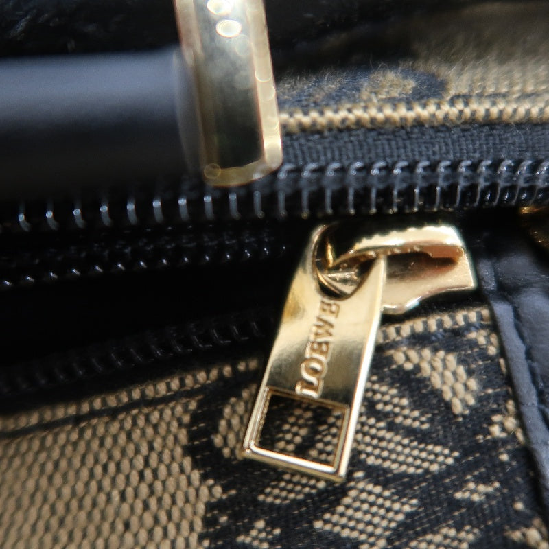 LOEWE Tote Bag Canvas Brown With Dust Bag