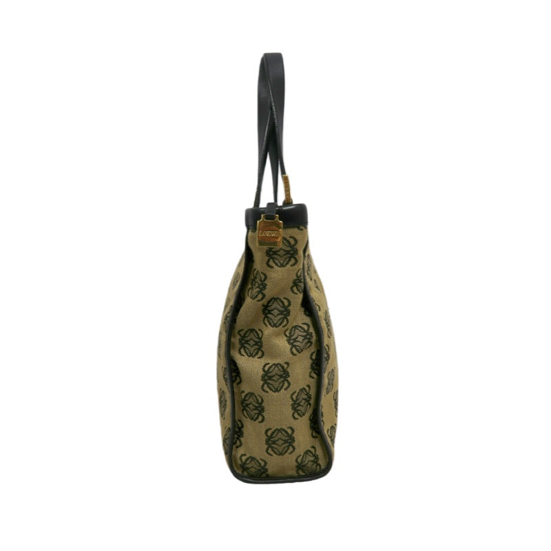 LOEWE Tote Bag Canvas Brown With Dust Bag