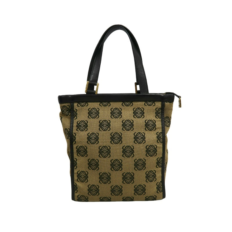 LOEWE Tote Bag Canvas Brown With Dust Bag