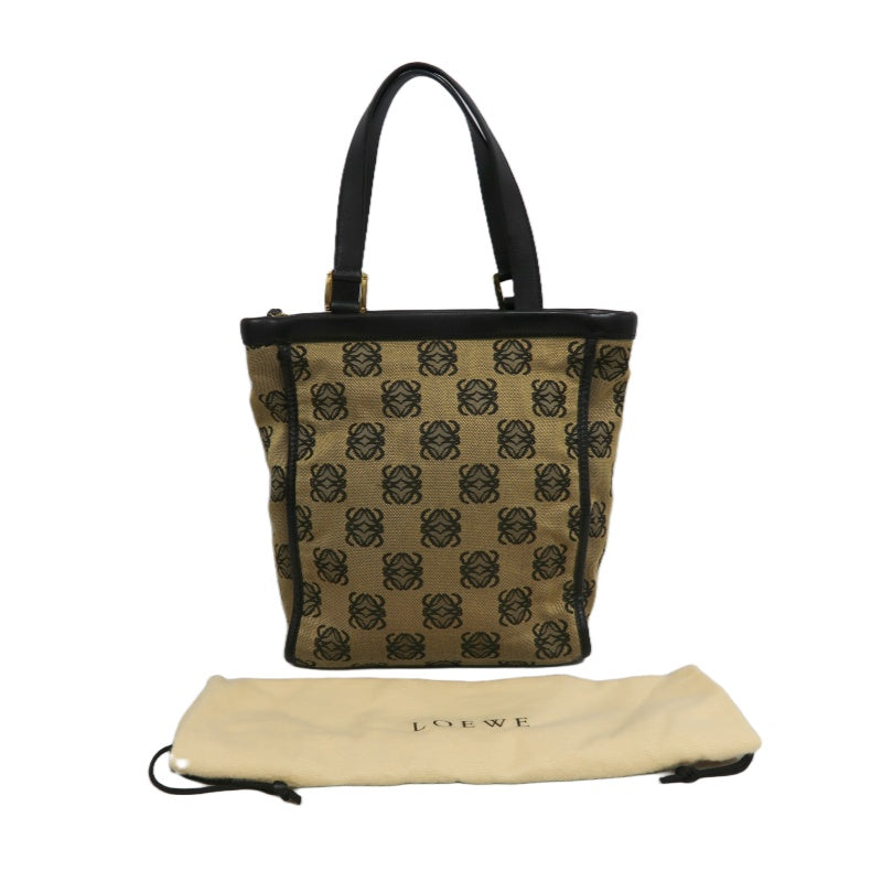LOEWE Tote Bag Canvas Brown With Dust Bag