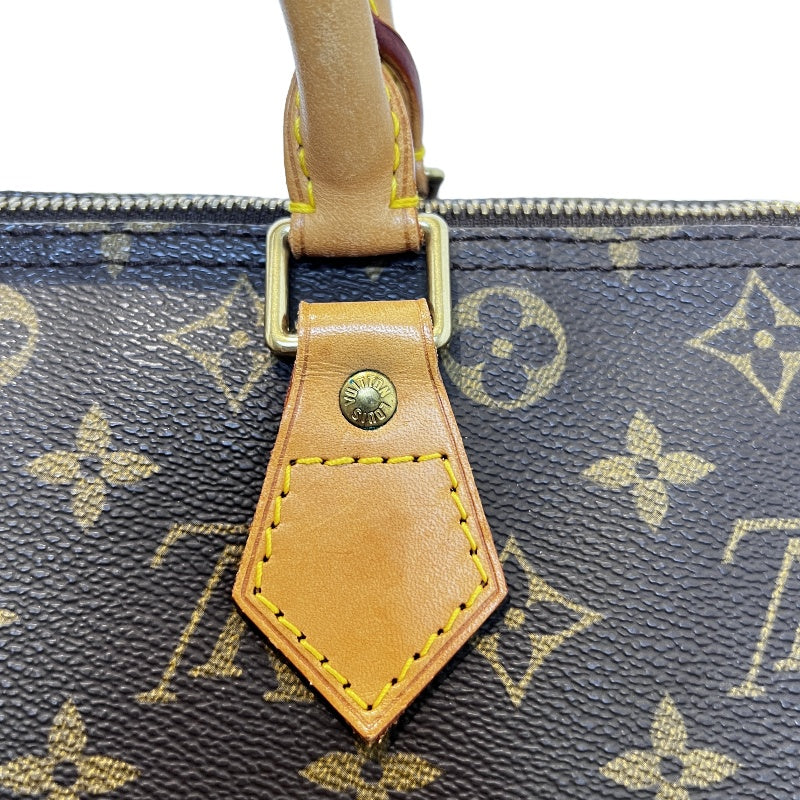 LOUIS VUITTON Speedy 30 Monogram Handbag PVC Brown With Padlock, Two Keys and Dust Bag