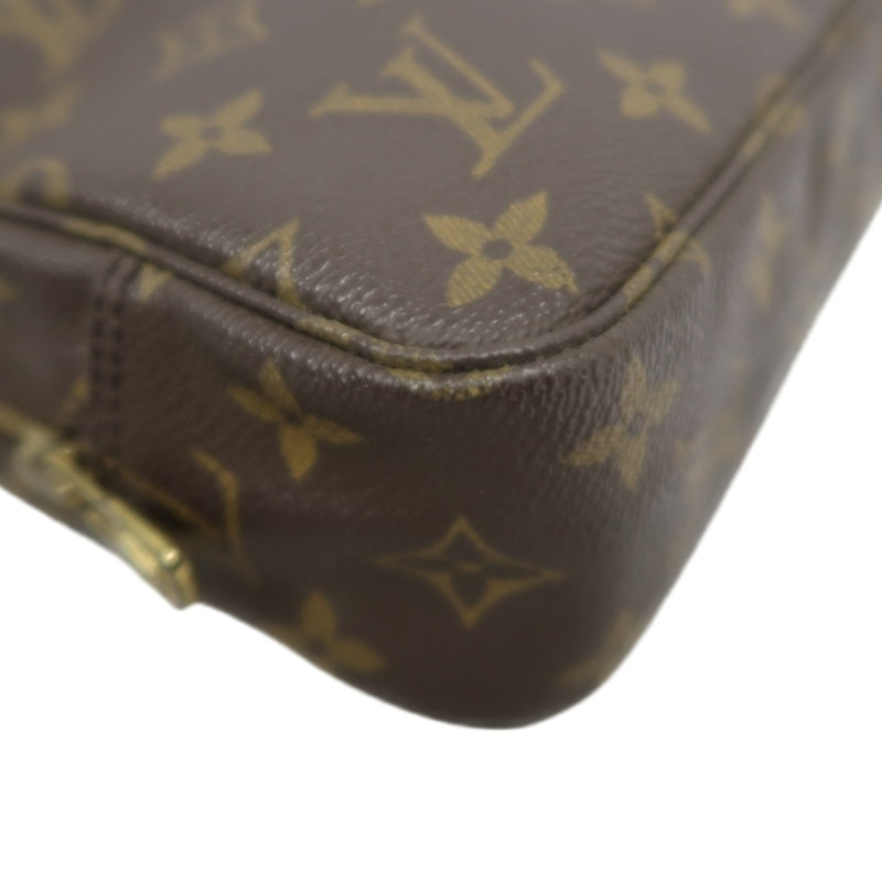 LOUIS VUITTON Trousse Toilette Monogram Pouch PVC Brown Clutch Bag