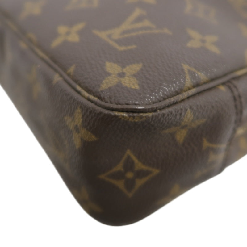 LOUIS VUITTON Trousse Toilette Monogram Pouch PVC Brown Clutch Bag