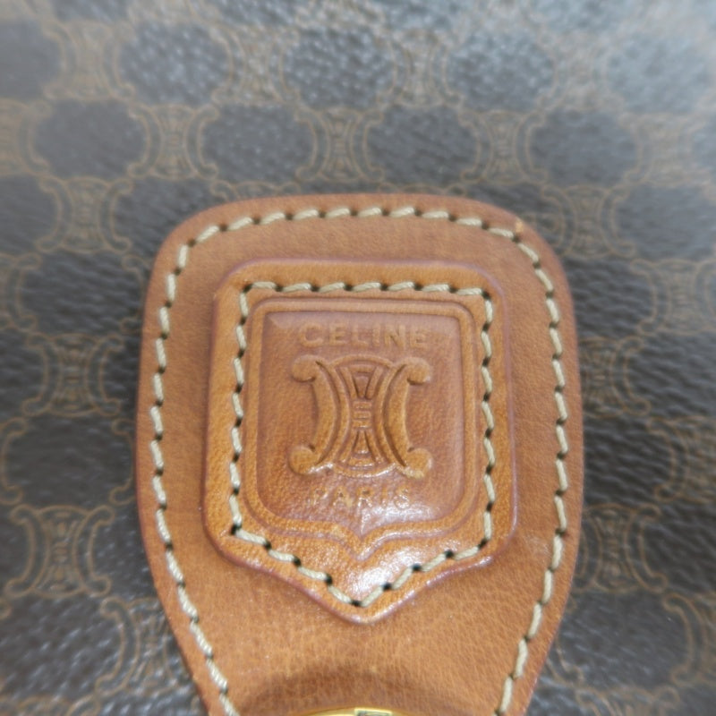 CELINE Macadam PVC Shoulder Crossbody Bag Brown