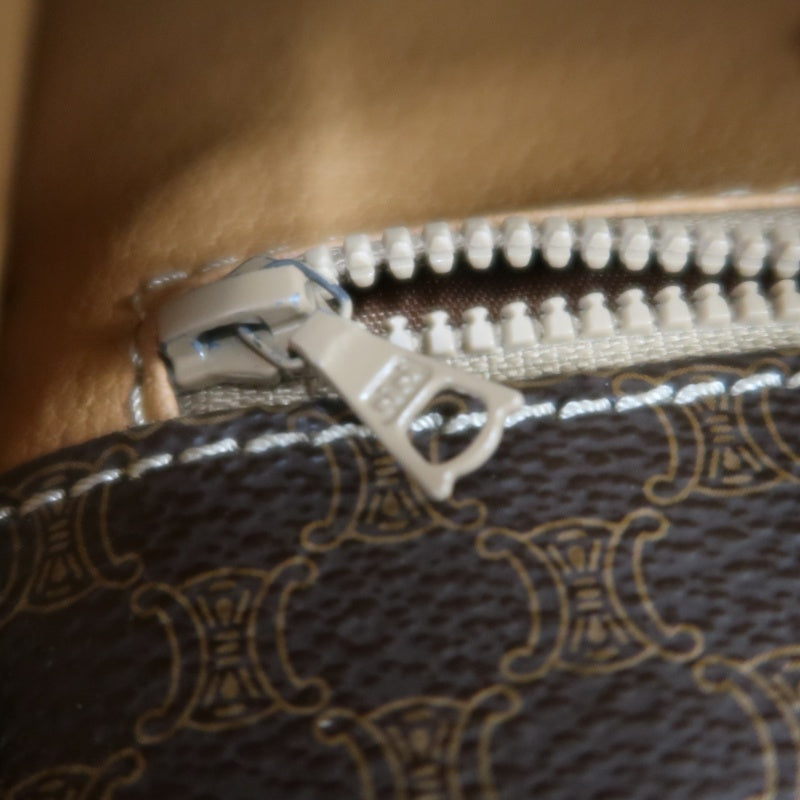 CELINE Macadam PVC Shoulder Crossbody Bag Brown