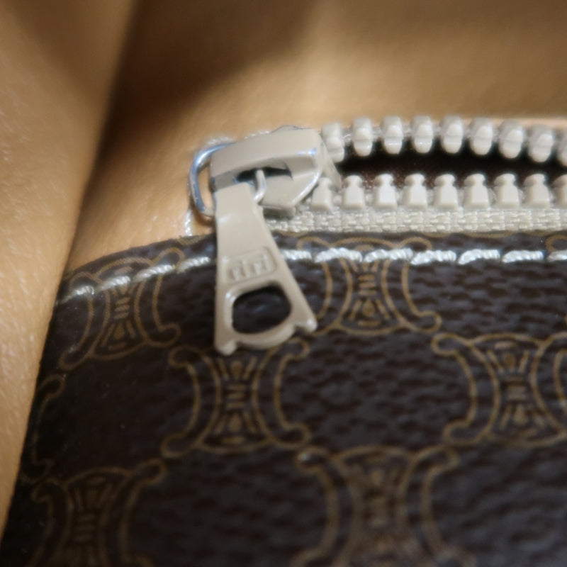 CELINE Macadam PVC Shoulder Crossbody Bag Brown