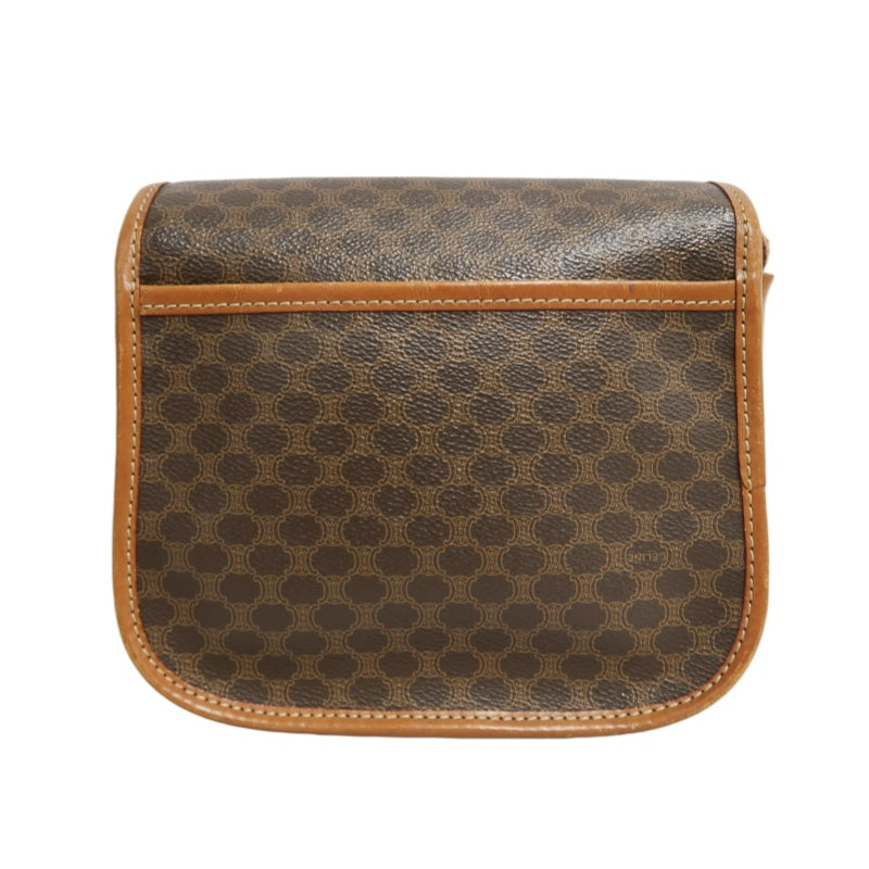 CELINE Macadam PVC Shoulder Crossbody Bag Brown