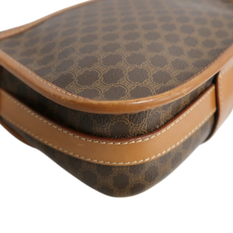 CELINE Macadam PVC Shoulder Crossbody Bag Brown