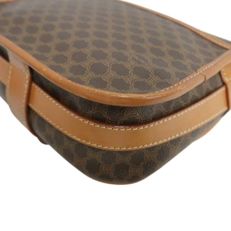 CELINE Macadam PVC Shoulder Crossbody Bag Brown