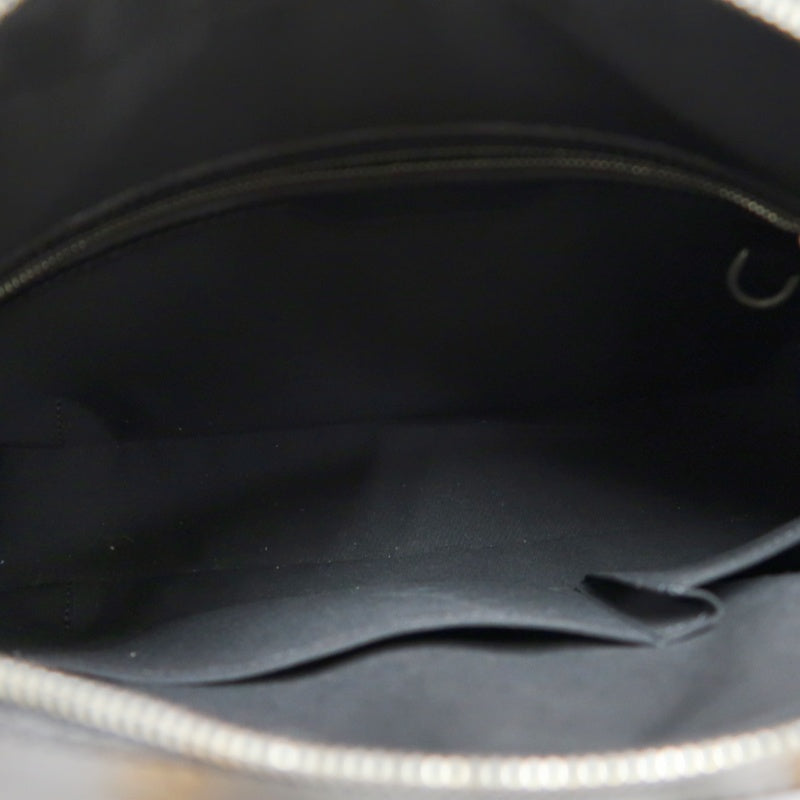 LOUIS VUITTON Monogram Mat Maldens Handbag Black Embossed Leather Large Capacity Business Briefcase Office Commute Classic Bag