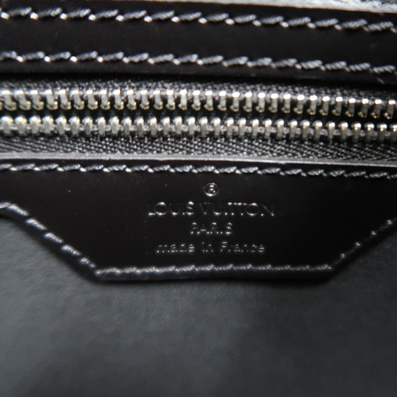 LOUIS VUITTON Monogram Mat Maldens Handbag Black Embossed Leather Large Capacity Business Briefcase Office Commute Classic Bag