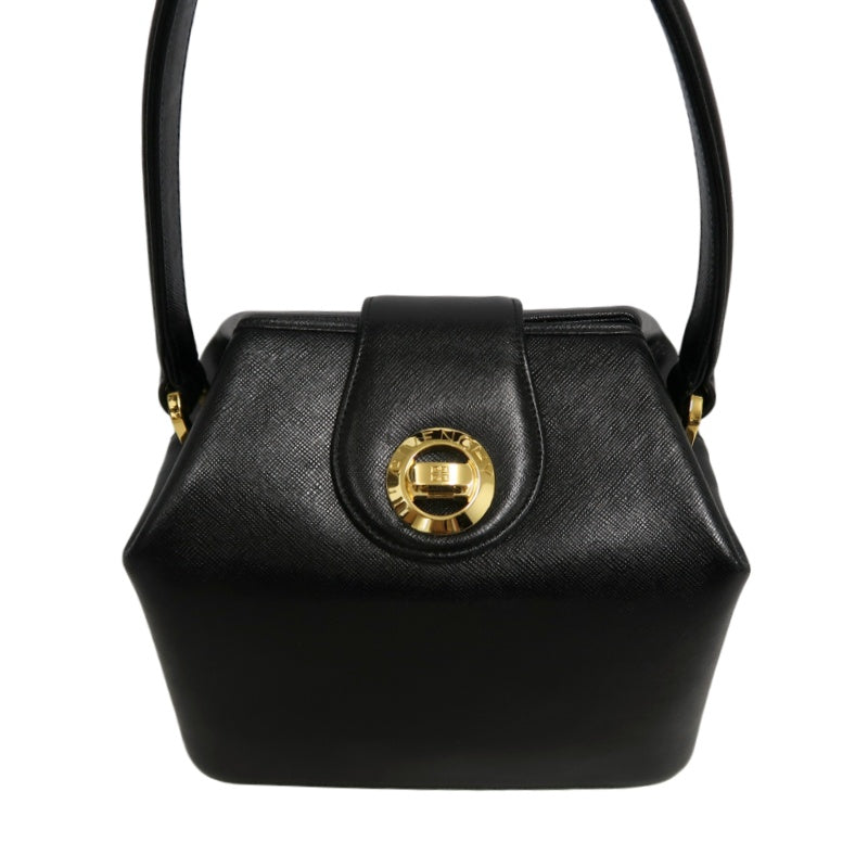 GIVENCHY Handbag PVC Black Gold-Tone Hardware With Box