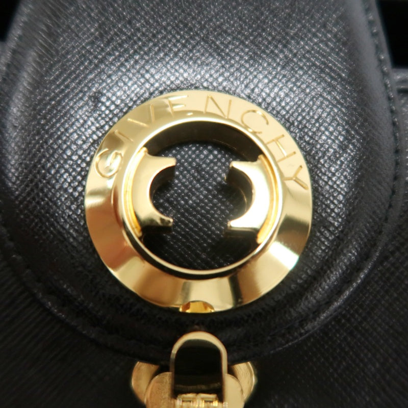 GIVENCHY Handbag PVC Black Gold-Tone Hardware With Box
