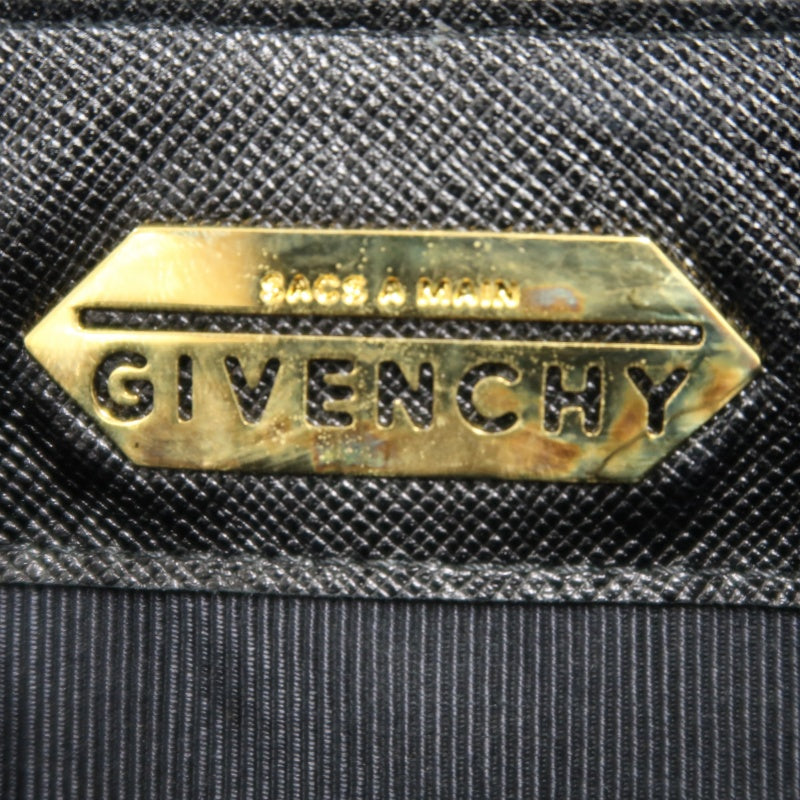 GIVENCHY Handbag PVC Black Gold-Tone Hardware With Box