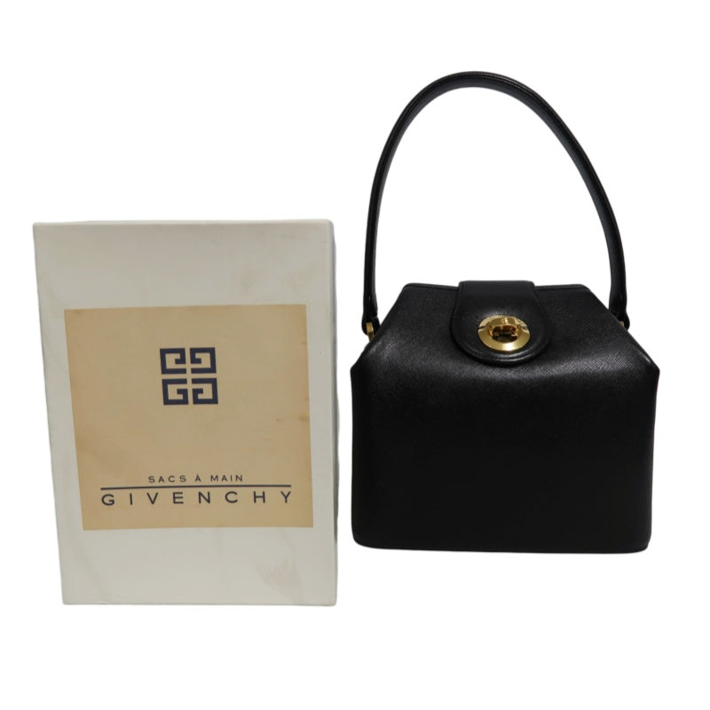GIVENCHY Handbag PVC Black Gold-Tone Hardware With Box