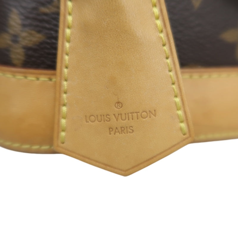 LOUIS VUITTON Monogram Alma BB Handbag PVC Brown Leather Trim