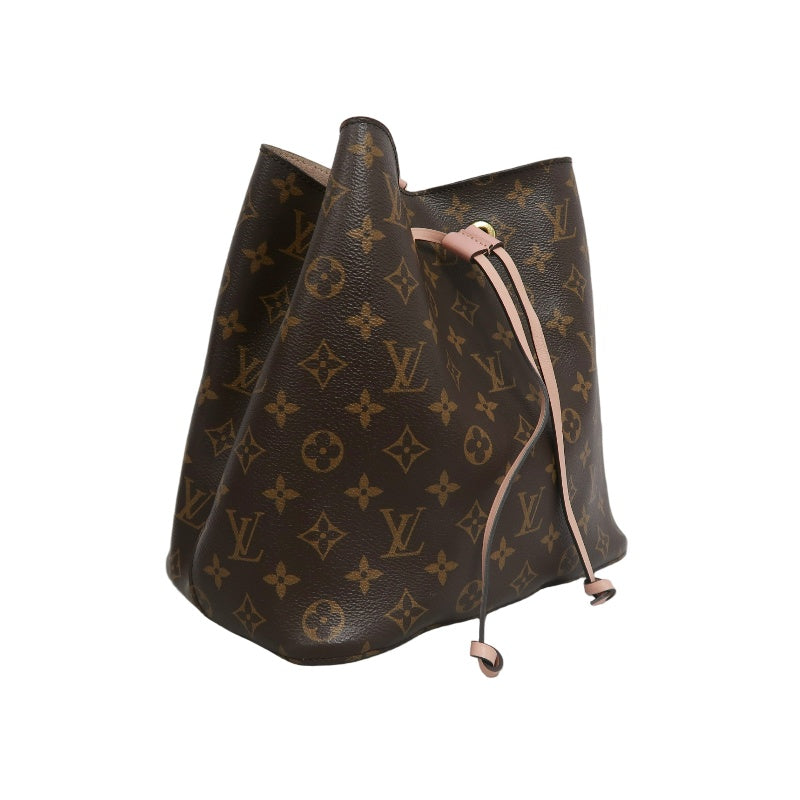 LOUIS VUITTON Monogram NeoNoe Bucket Shoulder Bag PVC Brown  Hardware