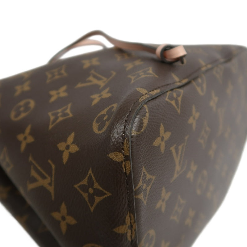 LOUIS VUITTON Monogram NeoNoe Bucket Shoulder Bag PVC Brown  Hardware
