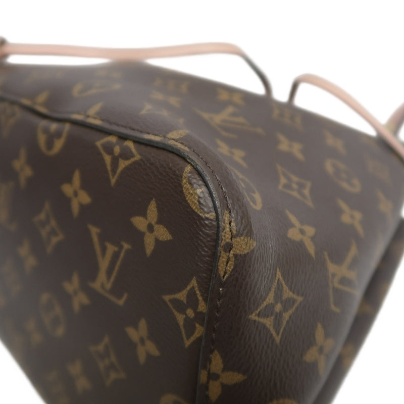 LOUIS VUITTON Monogram NeoNoe Bucket Shoulder Bag PVC Brown  Hardware
