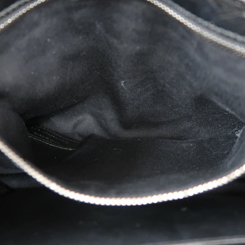 YSL Niki Shoulder Bag Waxed Leather Black