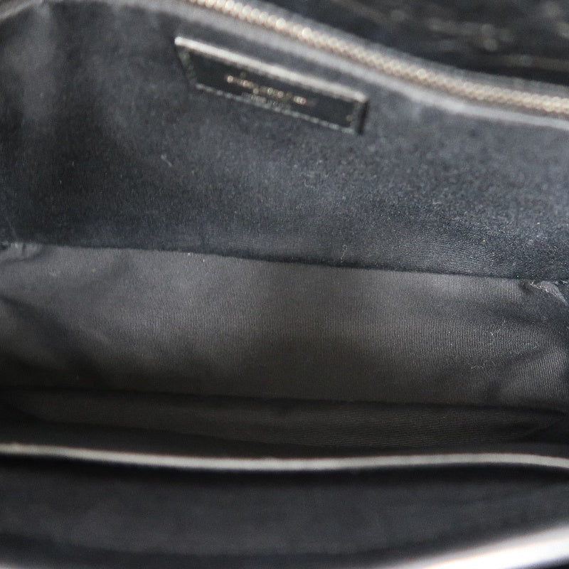 YSL Niki Shoulder Bag Waxed Leather Black