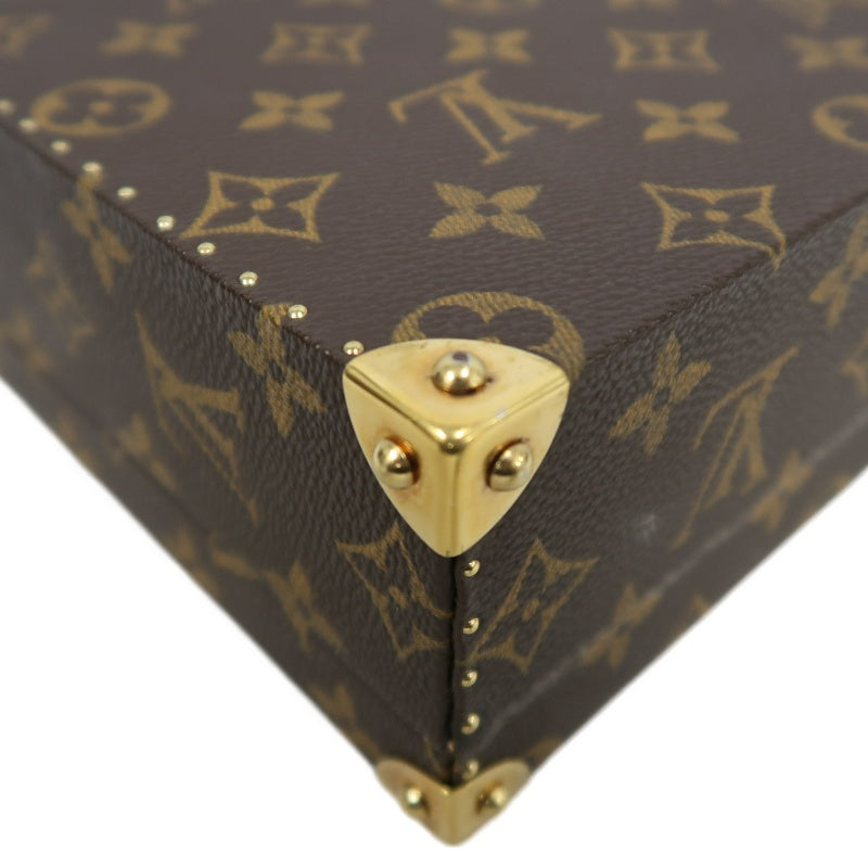 LOUIS VUITTON Monogram Panda Takashi Murakami Limited Box Case PVC Brown Gold Metal Trim