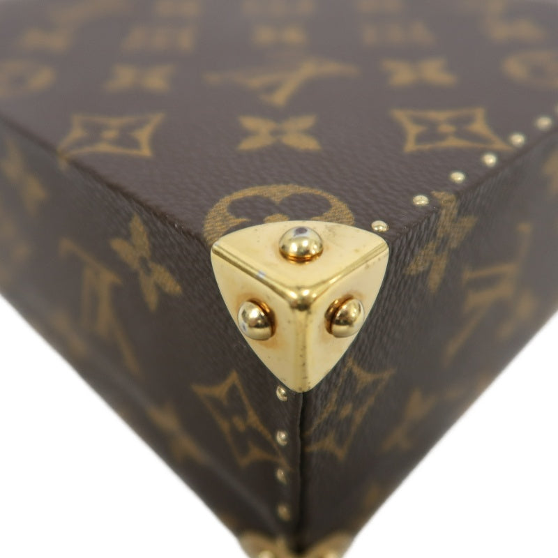 LOUIS VUITTON Monogram Panda Takashi Murakami Limited Box Case PVC Brown Gold Metal Trim