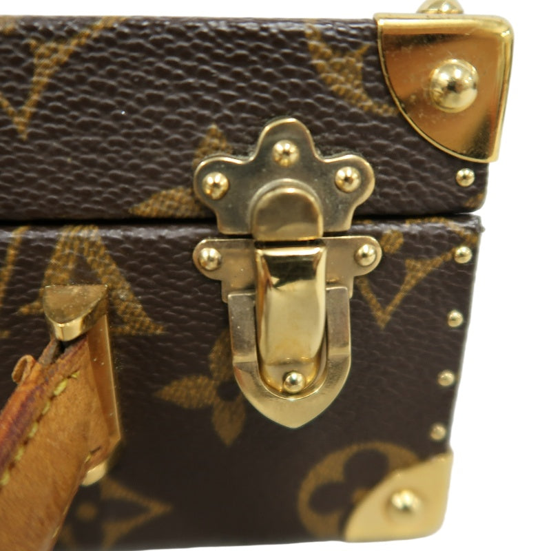 LOUIS VUITTON Monogram Panda Takashi Murakami Limited Box Case PVC Brown Gold Metal Trim