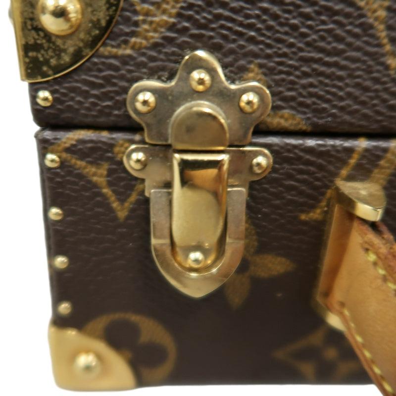 LOUIS VUITTON Monogram Panda Takashi Murakami Limited Box Case PVC Brown Gold Metal Trim