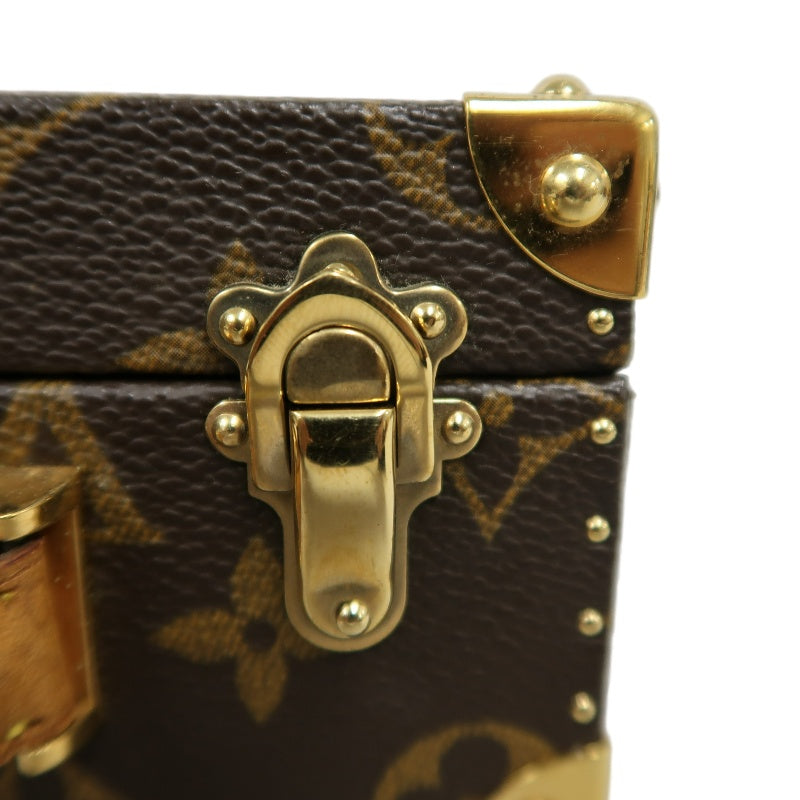 LOUIS VUITTON Monogram Panda Takashi Murakami Limited Box Case PVC Brown Gold Metal Trim