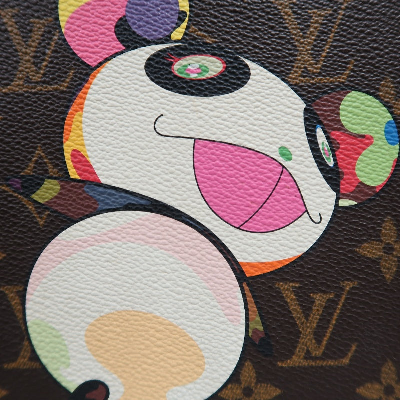 LOUIS VUITTON Monogram Panda Takashi Murakami Limited Box Case PVC Brown Gold Metal Trim