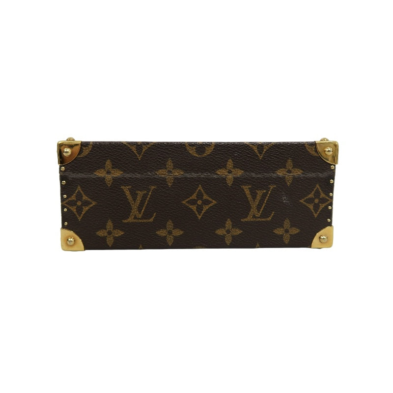 LOUIS VUITTON Monogram Panda Takashi Murakami Limited Box Case PVC Brown Gold Metal Trim