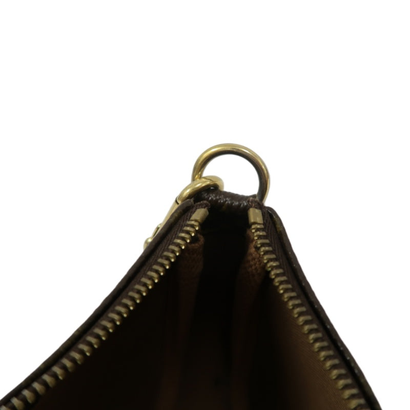 Louis Vuitton (LV) Monogram Cherry Limited Edition Pouch Shoulder Bag, Brown PVC
