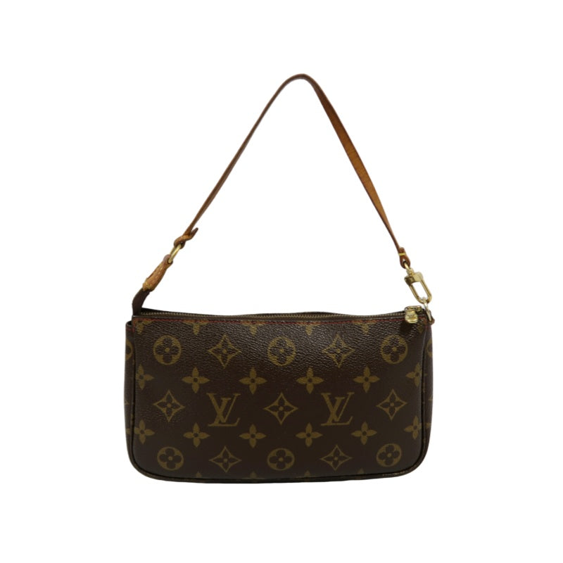 Louis Vuitton (LV) Monogram Cherry Limited Edition Pouch Shoulder Bag, Brown PVC