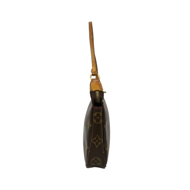 Louis Vuitton (LV) Monogram Cherry Limited Edition Pouch Shoulder Bag, Brown PVC