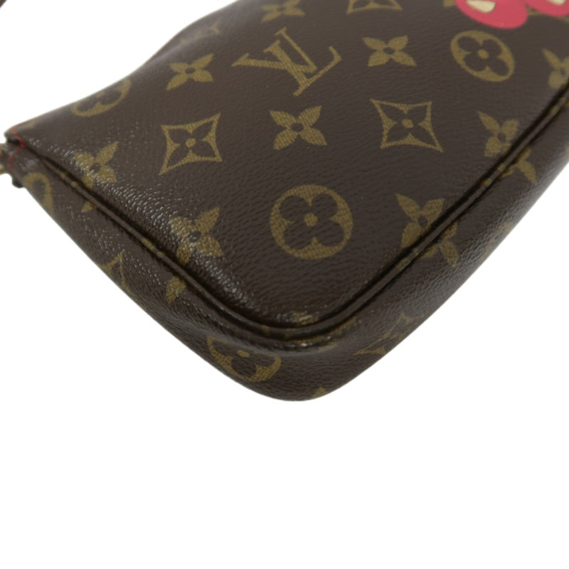 Louis Vuitton (LV) Monogram Cherry Limited Edition Pouch Shoulder Bag, Brown PVC