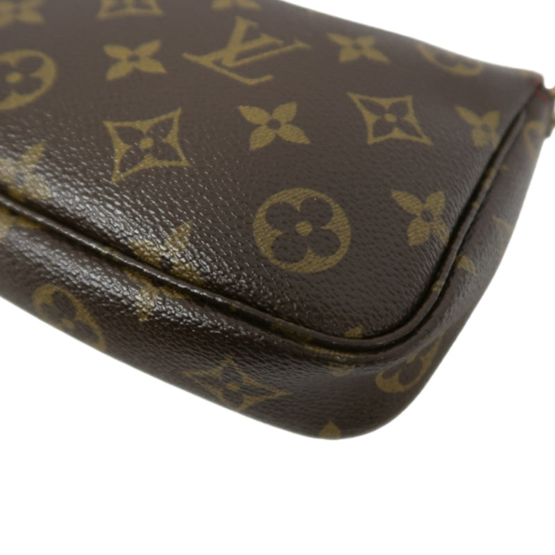 Louis Vuitton (LV) Monogram Cherry Limited Edition Pouch Shoulder Bag, Brown PVC
