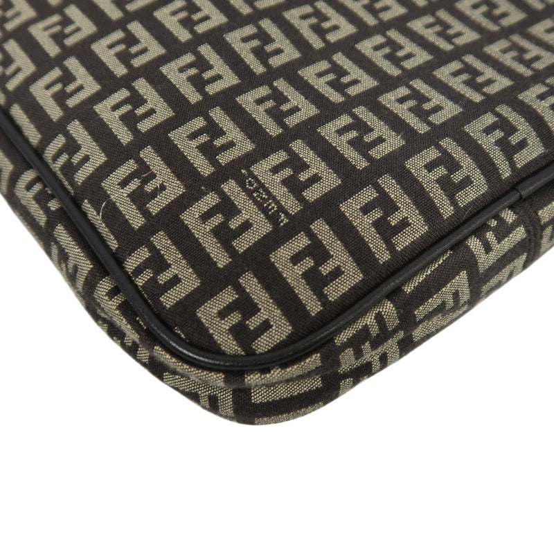 FENDI Zucchia shoulder bag, canvas, brown, monogram, crossbody bag
